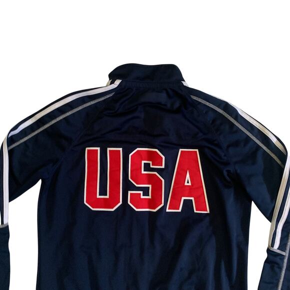 Adidas Womens Size L Full Zip United States Armed Forces Sports USA Track Jacket - Picture 11 of 15